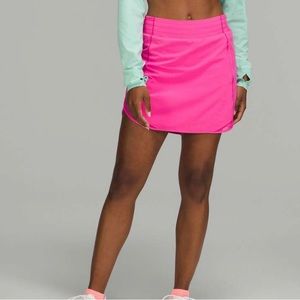 NWT New LULULEMON Hotty Hot Skirt Skort Long Sonic Pink SNCP 6